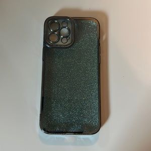 iPhone 12 Pro Max Phone Case (glittery blue)